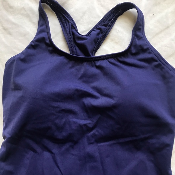 One-Piece Swimsuit Active Training Blue X-Small - Picture 3 of 10